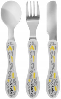 AKUKU Dětský nerezový příbor sada 3 ks