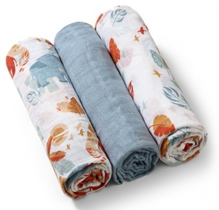 BABYONO Pleny mušelínové Super soft 3 ks