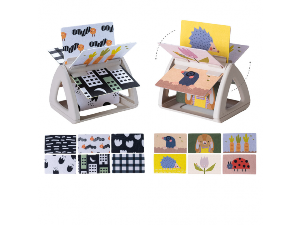 TAF TOYS Otočná knížka Zahrada