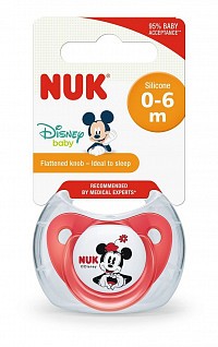 Dudlík NUK Mickey,SI,V1 (0-6m.) box