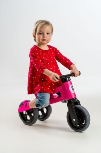 Odrážedlo FUNNY WHEELS Rider Sport modré 2v1, výška sedla 28/30cm nosnost 25kg 18m+ v sáčku