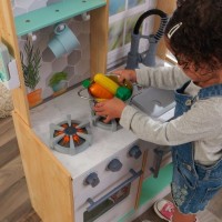 KidKraft Dřevěná kuchyňka  Let’s Cook přírodní