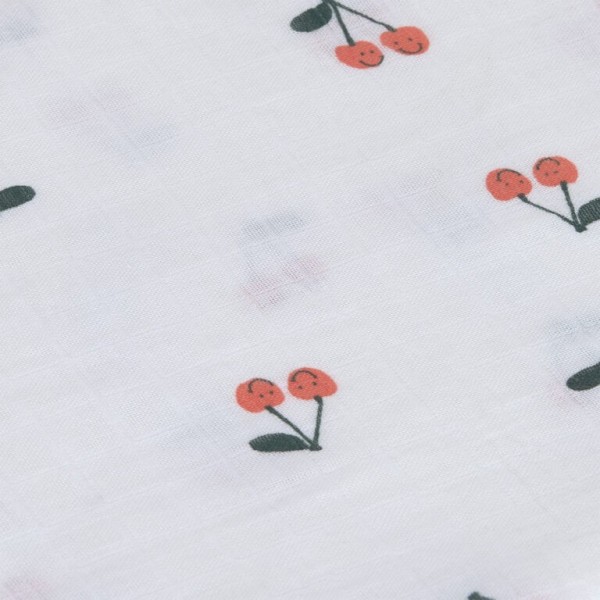 LÄSSIG Swaddle Burp blanket 85x85 Happy Fruits, 3 ks