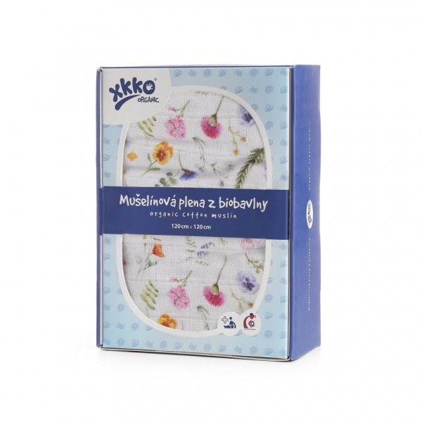 KIKKO Biobavlněná plena XKKO Organic 120x120