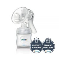 PHILIPS AVENT Odsávačka mateřského mléka Natural se zásobníkem 125 ml + AQUAINT 500 ml