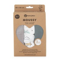 PETITE&MARS Sada plen bambusová mušelínová 3ks Moussy  68 x 68 cm