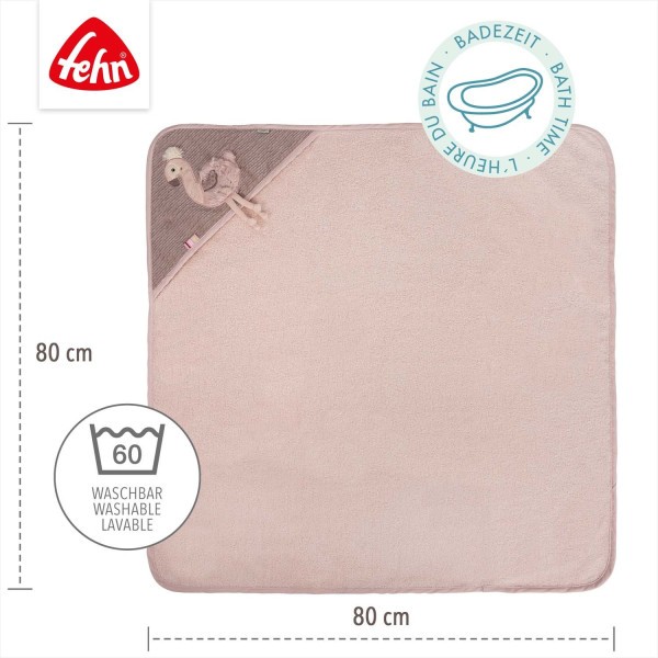 BABY FEHN Ručník s kapucí z kolekce Lazy, Crazy & Pink