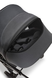 MOON PIÚ EXTRA black chrome Kombinovaný kočárek