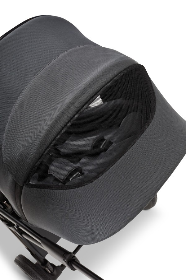 MOON PIÚ EXTRA black chrome Kombinovaný kočárek