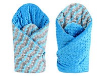 Luxusní zavinovačka MINKY BABY - oboustranná Paví pera