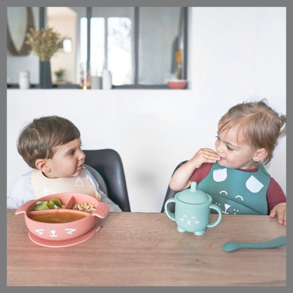 BABYMOOV Silikonová jídelní sada LEARN´ISY KIT