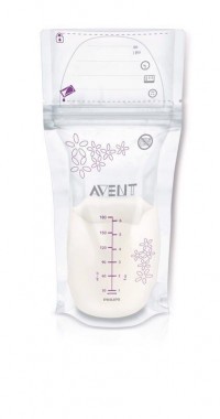 Philips AVENT Odsávačka mateř.mléka manuální, startovní sada + Sáčky na mateřské mléko 180 ml, 25 ks