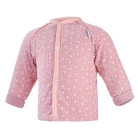 LITTLE ANGEL Kabátek podšitý Outlast® - starorůžová kytičky/sv.broskvová