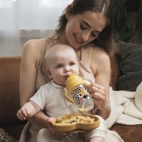 CANPOL BABIES Hrneček nevylévací se slámkou a závažím BabiesBoo 270ml