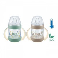 NUK Kojenecká láhev na učení for Nature s kontrolou teploty 6-18m