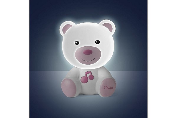 CHICCO Světélko noční hudební Medvídek 0m+