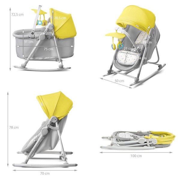 Lehátko 5v1 Unimo Light  Kinderkraft 2019
