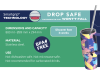 QUOKKA Nerezový termohrnek s brčkem Vibe 880 ml