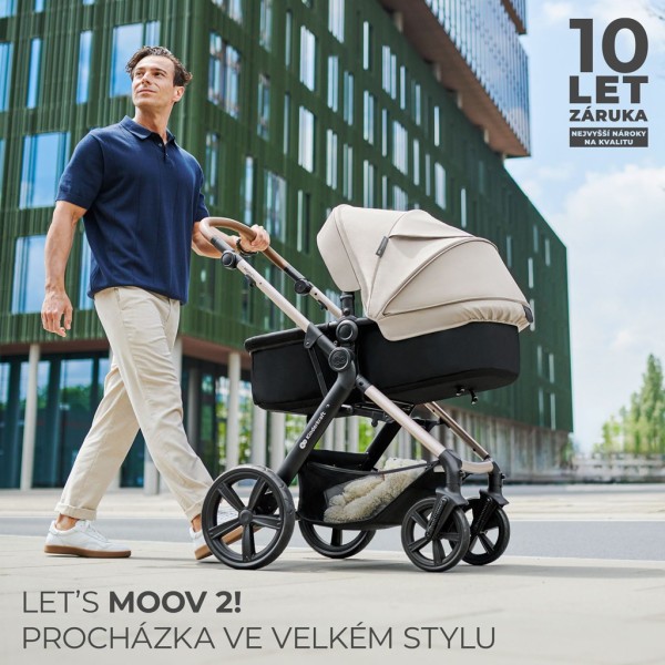 KINDERKRAFT Kočárek kombinovaný Moov 2 3v1, pěnová kola