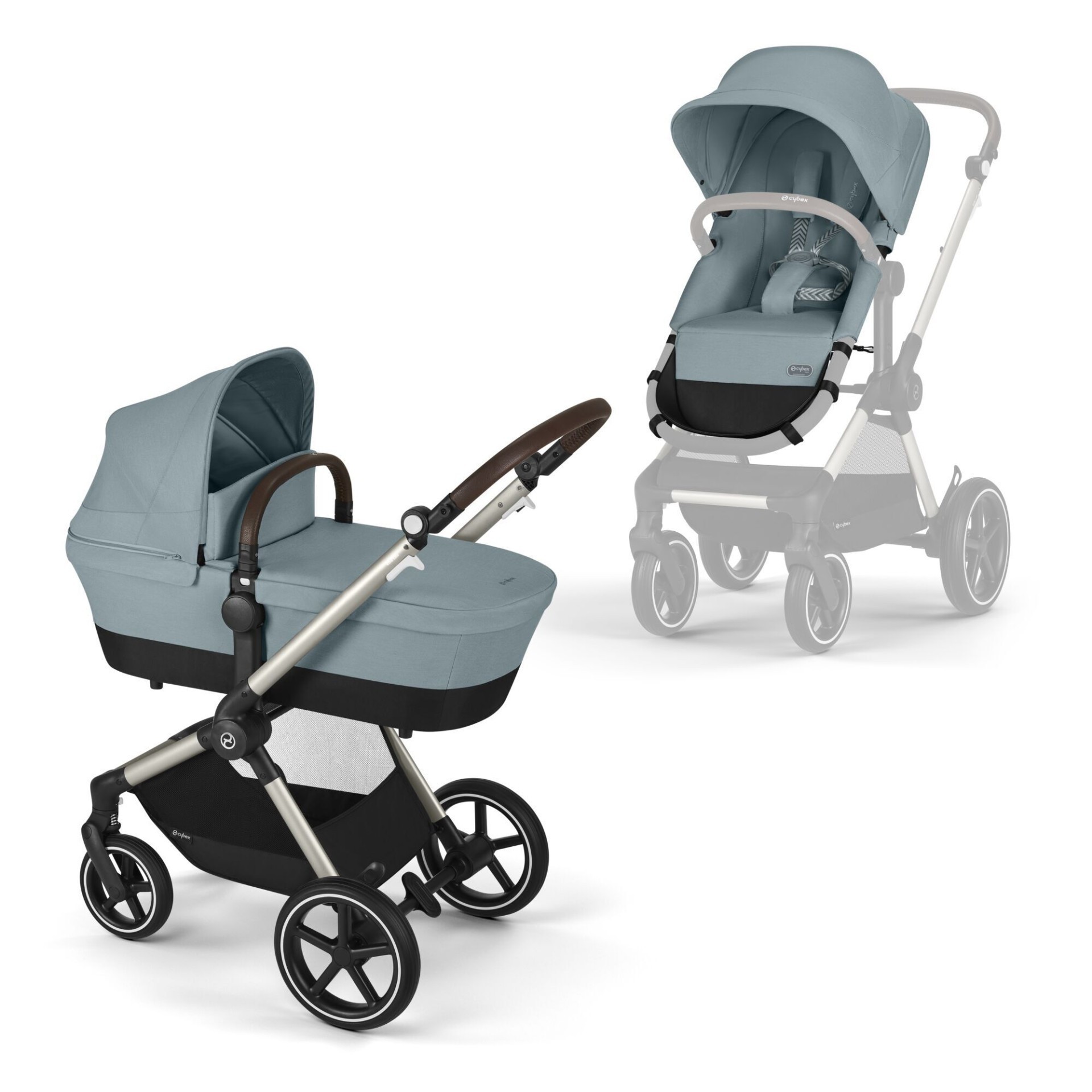 CYBEX Gold EOS LUX Kombinovaný kočárek 2v1 - TPE Sky Blue | light blue
