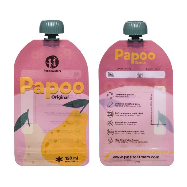 PETITE&MARS Kapsička na jídlo Papoo 6 ks