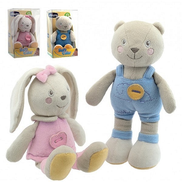 Plyšák Soft Color Králíček/Méďa