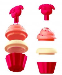 SKIP HOP Zoo stohovací Cupcakes s měnícími se barvami 3 r+