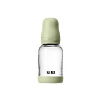 BIBS antikoliková sklenená lahev se silikonovým dudlíkem 120ml