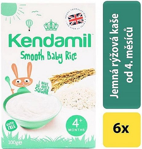6x Kendamil Jemná dětská rýžová kaše (100g)