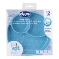 CHICCO Silikonový talíř  12 m+