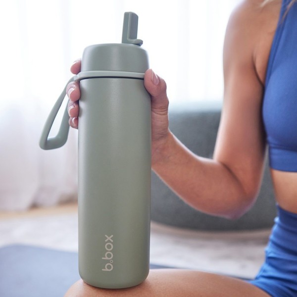 B.BOX Nerezová termolahev s brčkem 690 ml