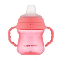 CANPOl BABIES Hrneček se silikonovým pítkem FirstCup 150ml