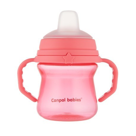 CANPOl BABIES Hrneček se silikonovým pítkem FirstCup 150ml