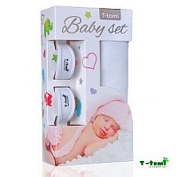 Baby set - bambusová osuška + kočárkový kolíček