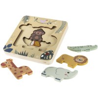 ZOPA Dřevěné puzzle hlavolam, Wood