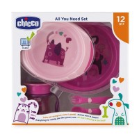 Jídelní set - talíře, příbory, hrnek, 12m+