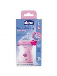 CHICCO Láhev kojenecká Natural Feeling 250 ml, 2m +