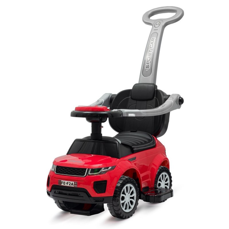 BABY MIX Dětské hrající odrážedlo s vodící tyčí SUV 3v1 Prime
