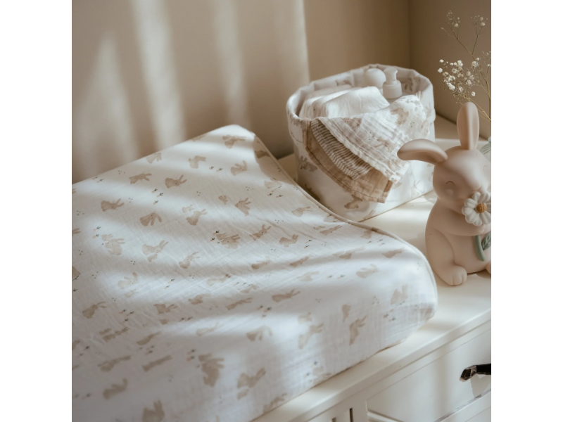 LITTLE DUTCH Potah na přebalovací podložku Baby Bunny