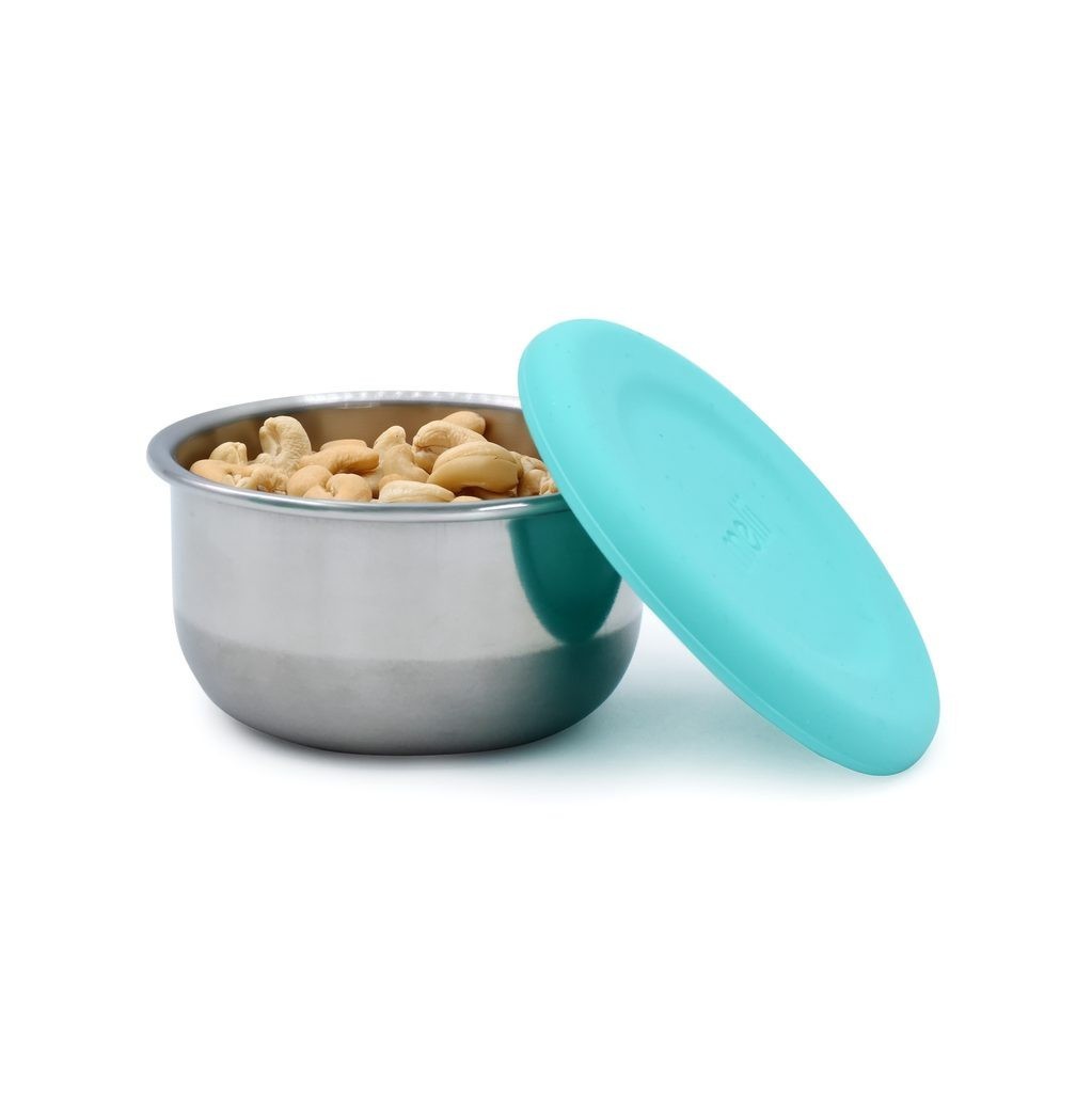 MELII Nerezová dóza 89 ml se silikonovým víčkem 3ks