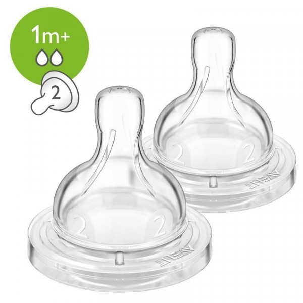 Dudlík Anti-colic/Classic+ 2 pomalý průtok, 2 ks