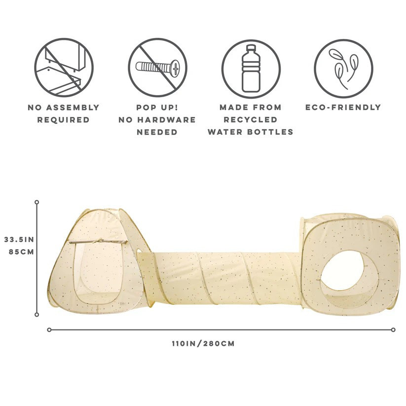 3 SPROUTS Dětský Stan a tunel 3v1