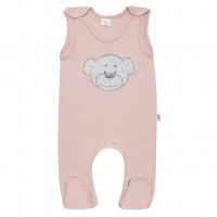 Kojenecké bavlněné dupačky New Baby BrumBrum old pink