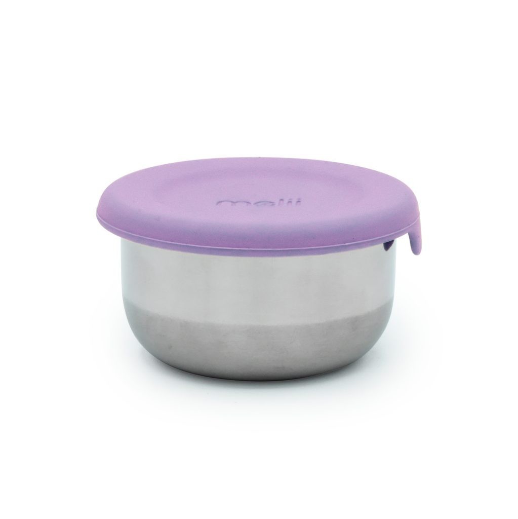 MELII Nerezová dóza 89 ml se silikonovým víčkem 3ks