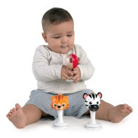 BABY EINSTEIN Chrastíci set 3 ks s přísavkami Rattle & Jingle Trio 6m +