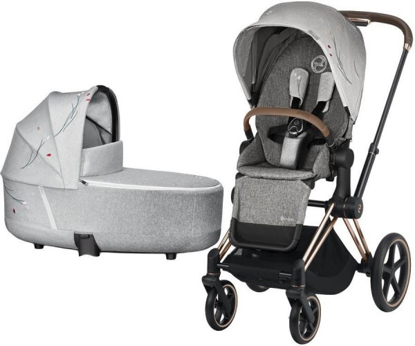 Kočárek CYBEX Priam Lux Seat Fashion Koi 2020 včetně korby, podvozek Priam