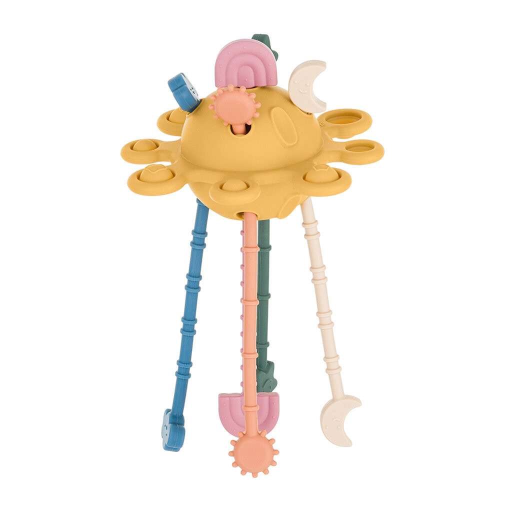 PETITE&MARS Hračka silikonová senzorická Crazy planet 10m+