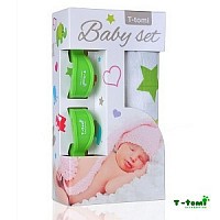 Baby set - bambusová osuška + kočárkový kolíček