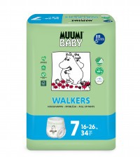 Muumi Baby Walkers 7 XL 16-26 kg kalhotkové eko pleny