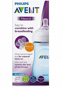 Láhev Avent Natural 260 ml, 1 ks modrá nová